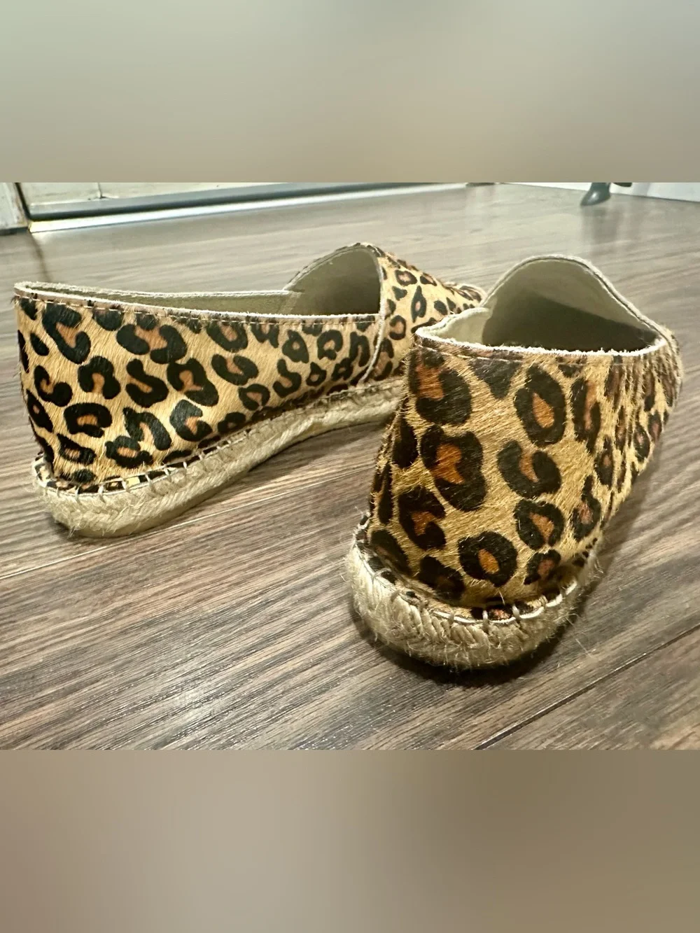 Anthropologie Leopard Print Espadrille Flats - Brown & Black Women 9 US 40 EU